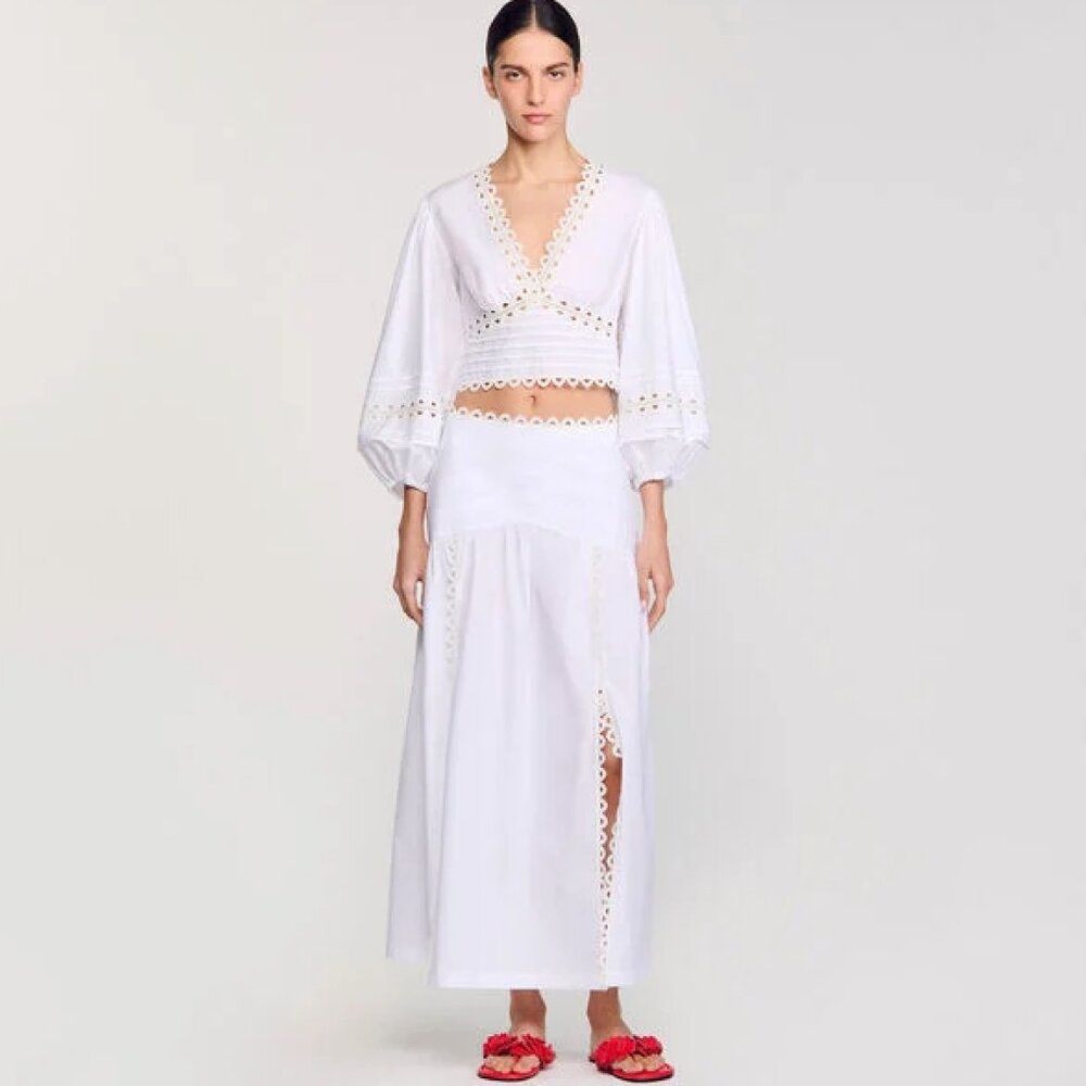 BRAND NEW SANDRO SIZE 36 MAXI SKIRT, NWT